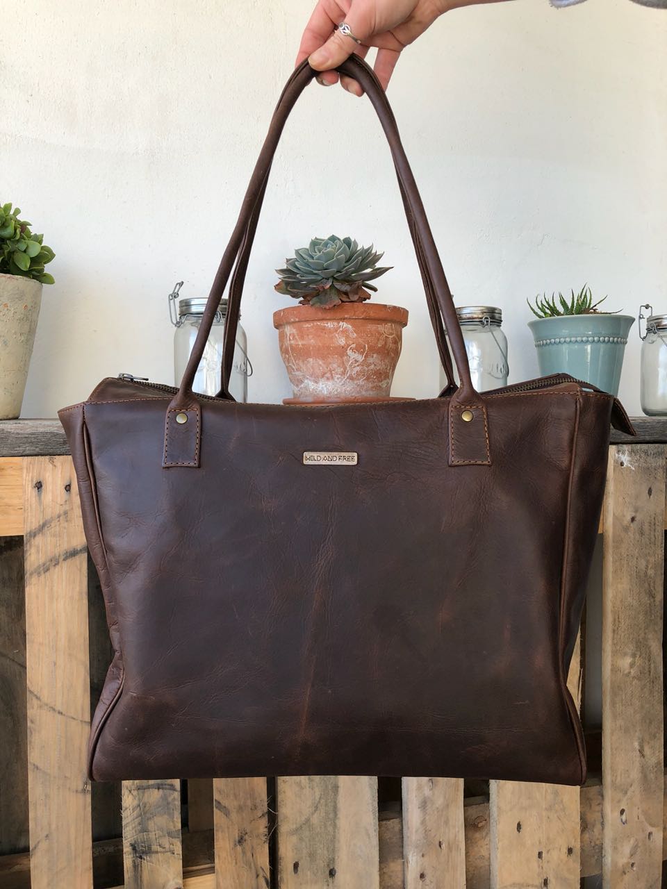 Full Leather Diaper / Lifestyle Tote